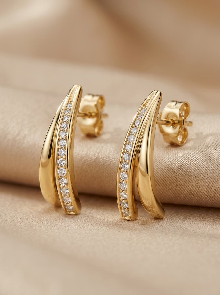 Aurelia Curve Studs
